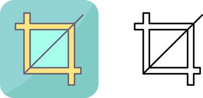 Unique Crop Icon Design vector