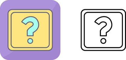 Unique Question Mark Icon Design vector