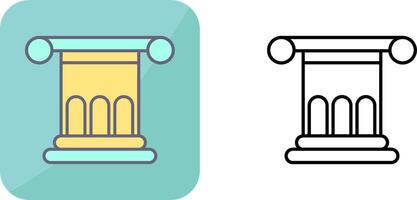 Roman Law Icon Design vector