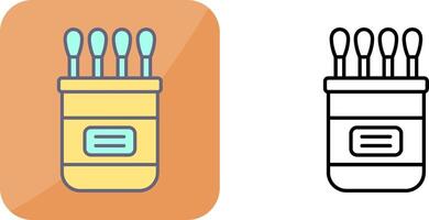 Cotton buds Icon Design vector