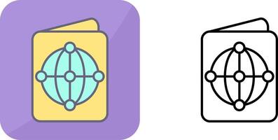 Passport Icon Design vector