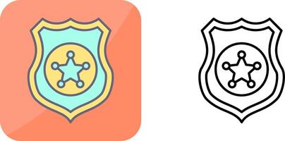 Police shield Icon Design vector