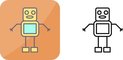 Unique Robot Icon Design vector