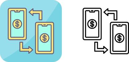Transaction Icon Design vector