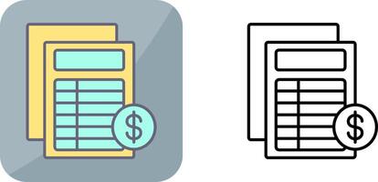 Invoice Icon Design vector