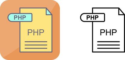 PHP Icon Design vector