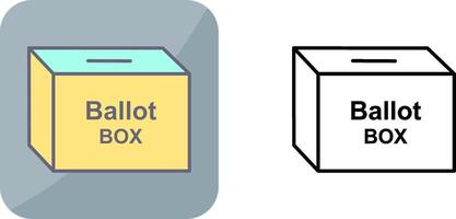 votación caja icono diseño vector