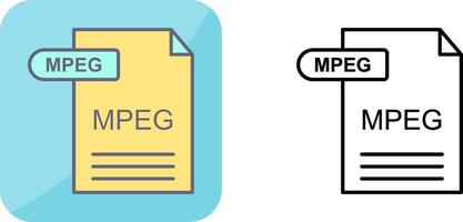 MPEG Icon Design vector