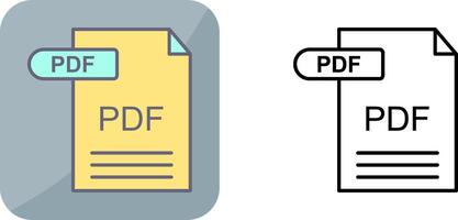 PDF Icon Design vector