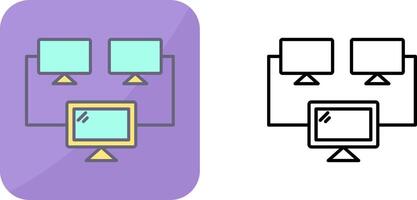 Connected Systems Icon Design vector