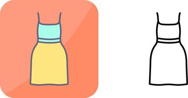 Cocktail Dress Icon Design vector