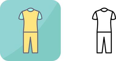 Pyjamas Suit Icon Design vector