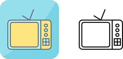 televisión conjunto icono diseño vector