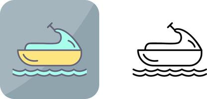 Jet Ski Icon Design vector