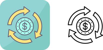 Turnover Icon Design vector