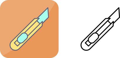 papelería cuchillo icono diseño vector