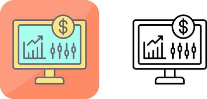 Stock Market Icon Design vector