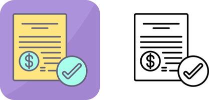 Paid Icon Design vector