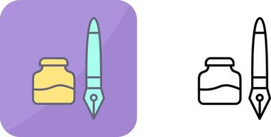 Ink and Pen Icon Design vector