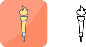 Museum Torch Icon Design vector