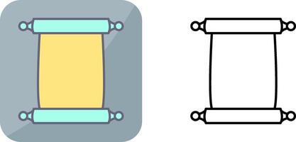 Scroll of Paper Icon Design vector