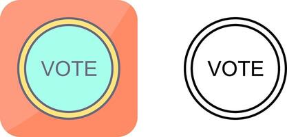 votar enlace icono diseño vector