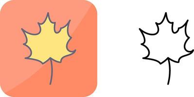 Autumn Leaf Icon Design vector