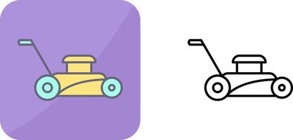 Lawn Mower Icon Design vector