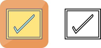 Checkbox Icon Design vector