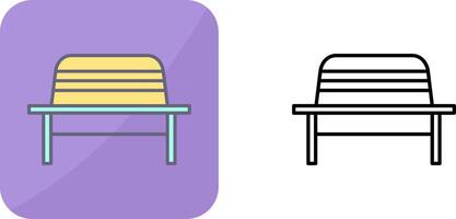 Garden Bench Icon Design vector