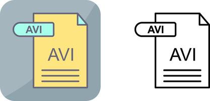 AVI Icon Design vector