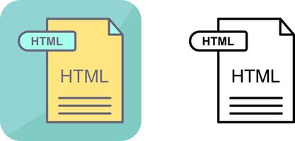 HTML Icon Design vector