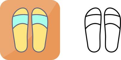 Slippers Icon Design vector