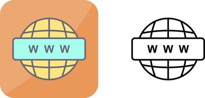 mundo amplio web icono diseño vector