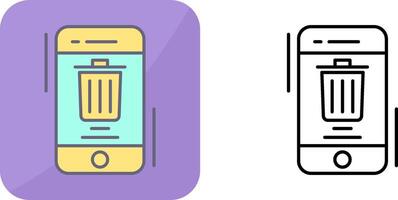 Delete Icon Design vector