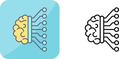 Machine Learning Icon Design vector