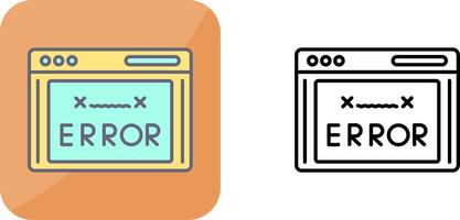 Error Code Icon Design vector