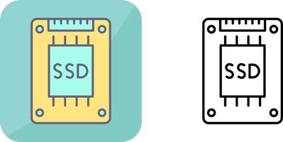 Ssd Icon Design vector