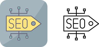 SEO Tag Icon Design vector