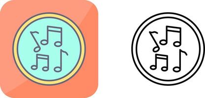 Musical Notes Icon Design vector