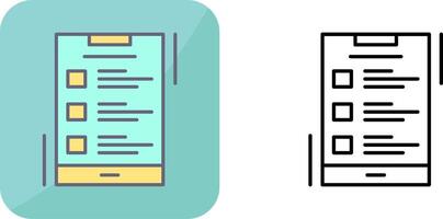 List Icon Design vector