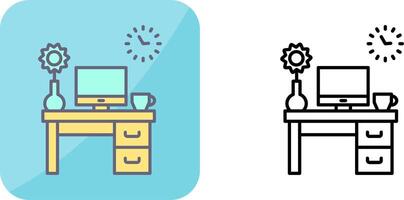 Work Table Icon Design vector