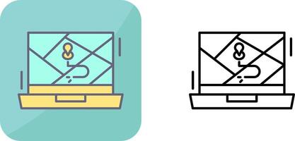 Google Map Icon Design vector