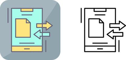 Data Transfer Icon Design vector