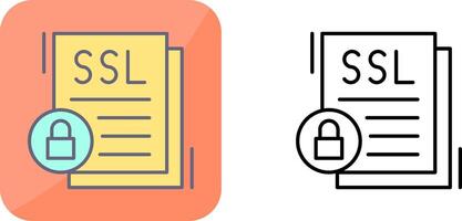 SSL Icon Design vector