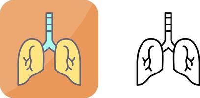 Lung Icon Design vector