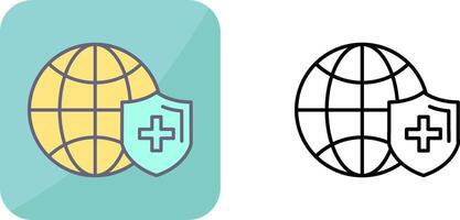 Global Protection Icon Design vector