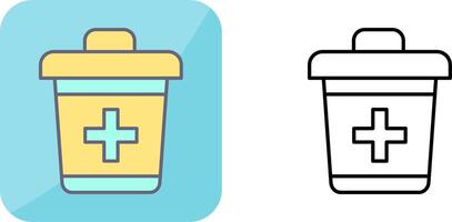 Dustbin Icon Design vector