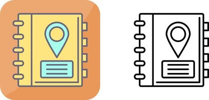 Address Book Icon Design vector