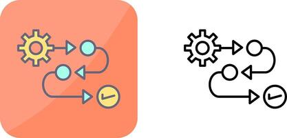 Process Icon Design vector